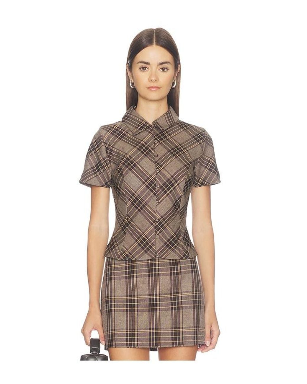 superdown Brown Mariam Top