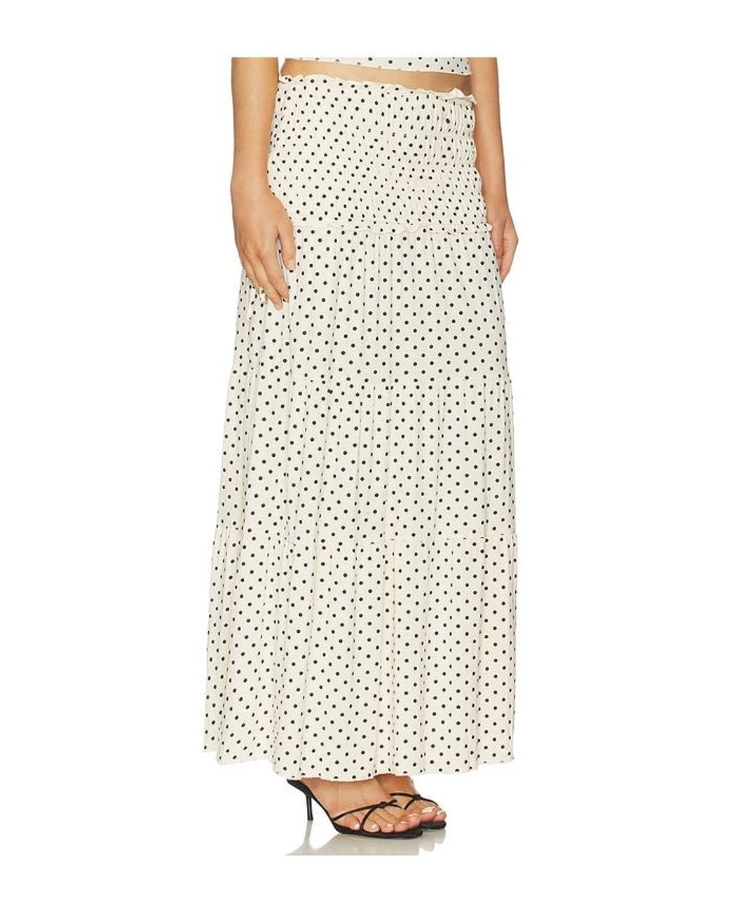 Tiger Mist White Denali Maxi Skirt