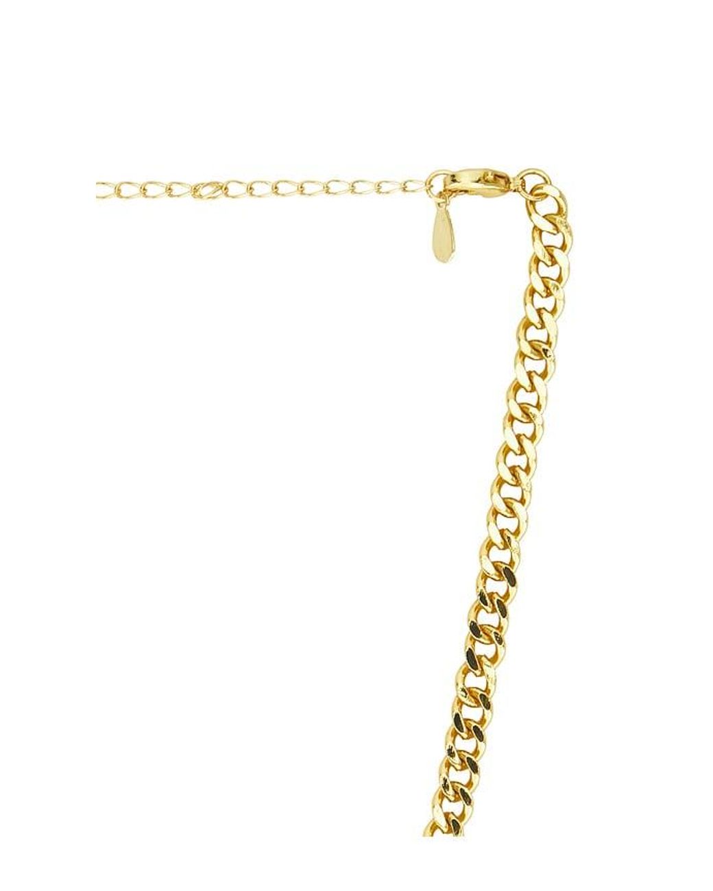 Mazin Jewels Metallic Starburst Cuban Link Necklace