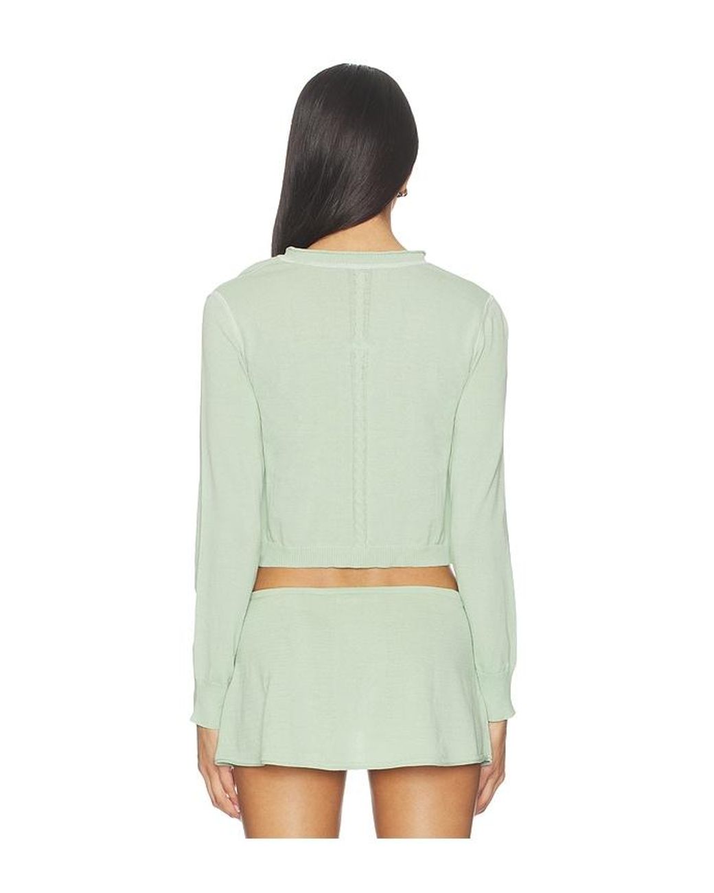 Frankie's Bikinis Green Eli Knit Sweater