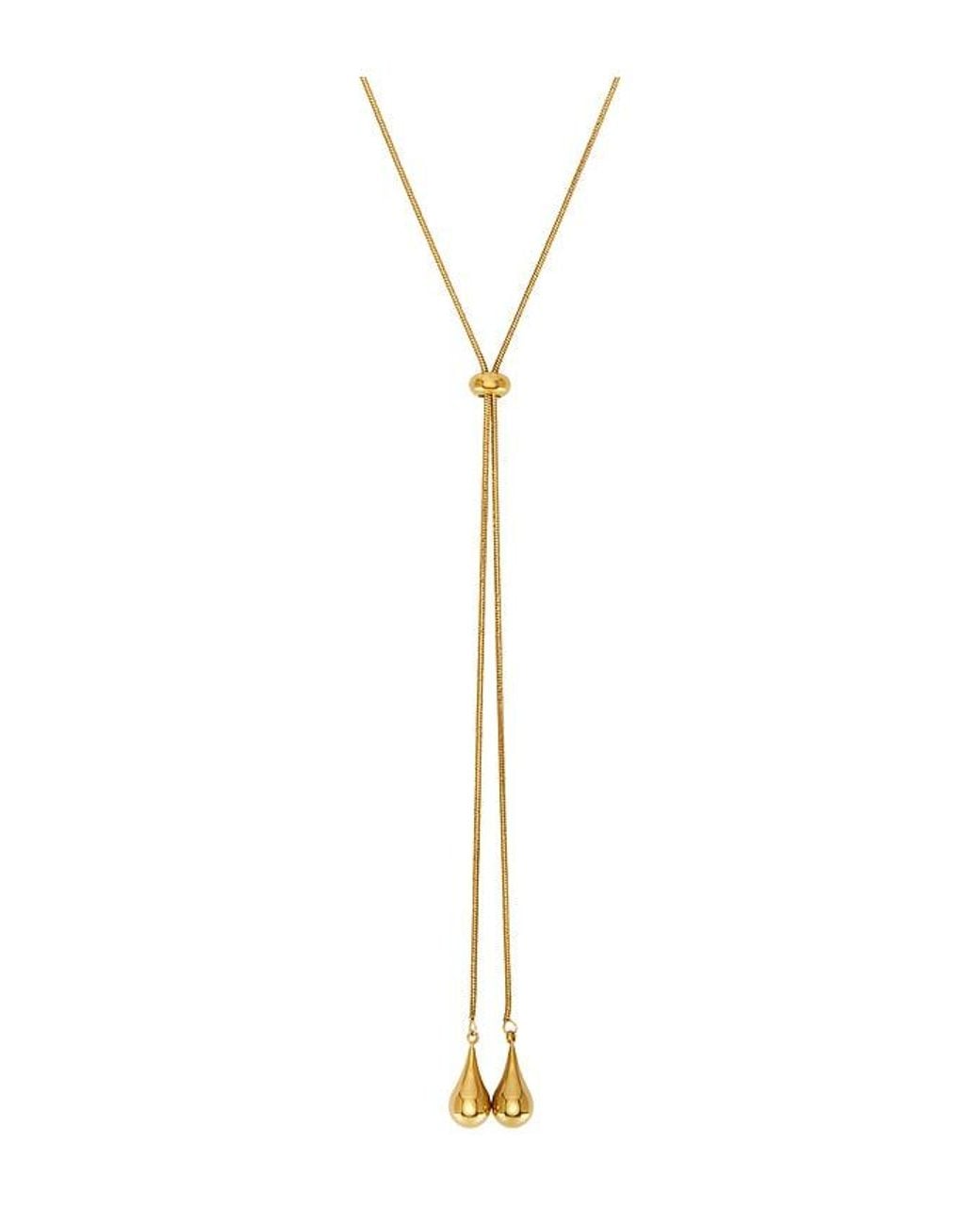 petit moments Multicolor Metal Bolo Lariat Necklace