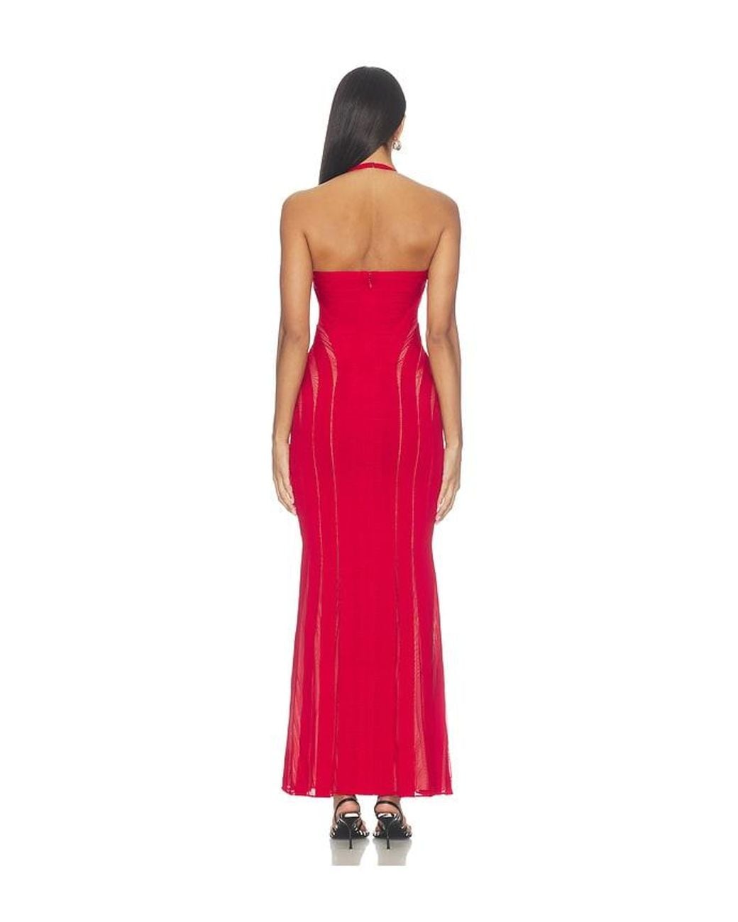 Hervé Léger Red The Katie Gown