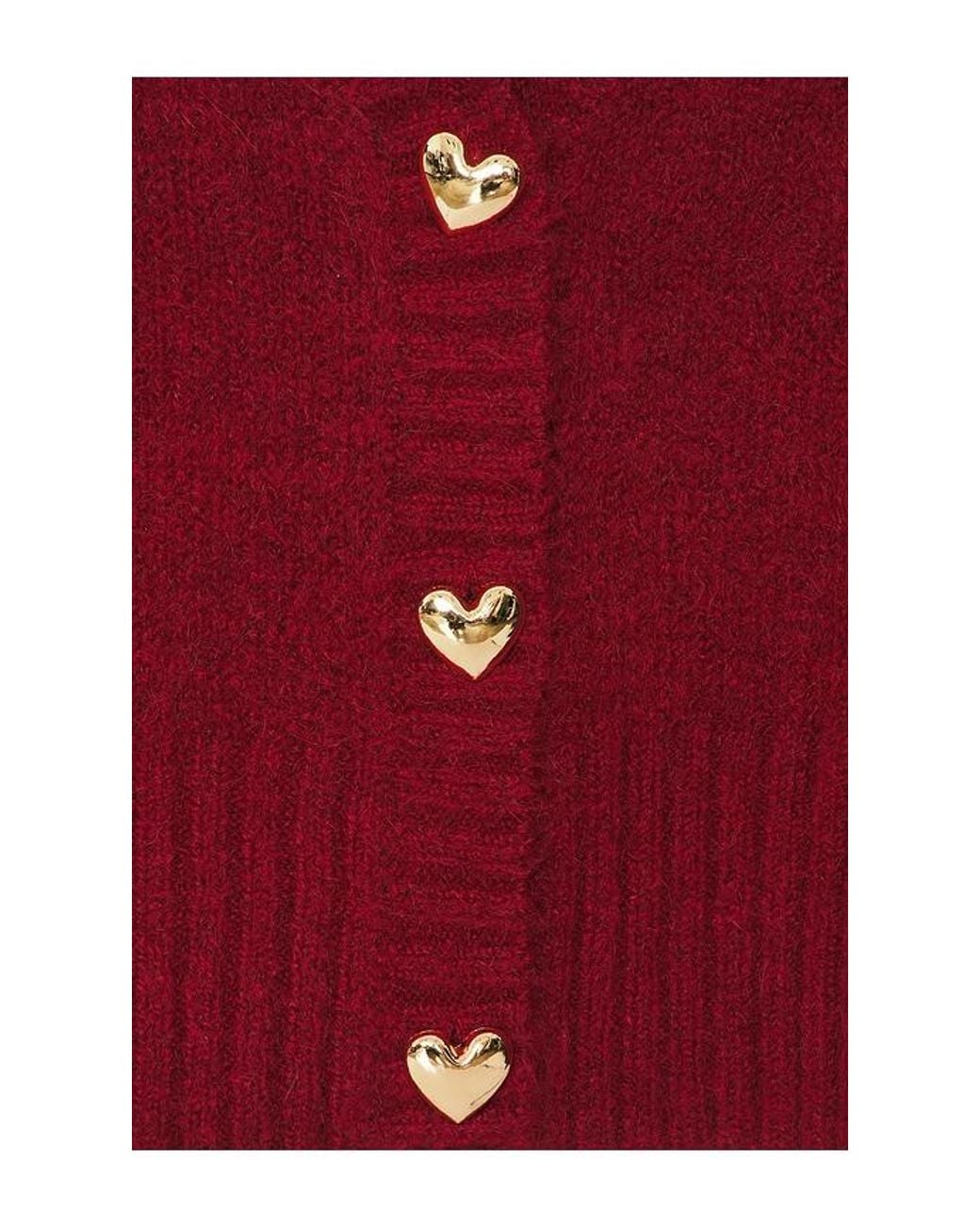 Blank NYC Red Cropped Cardigan