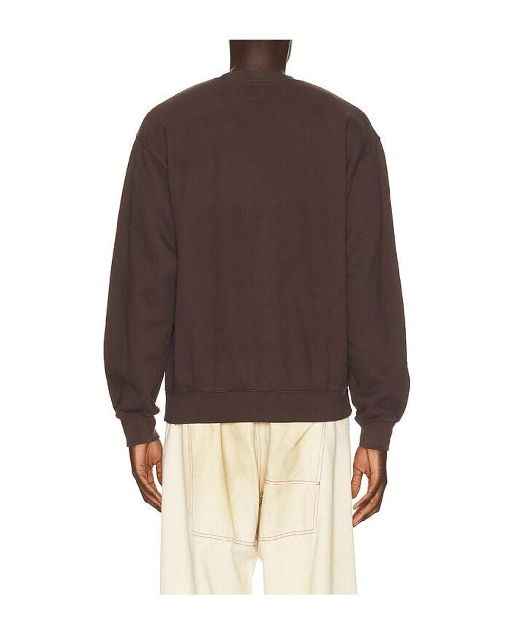 One Of These Days Brown Track And Field Crewneck for men