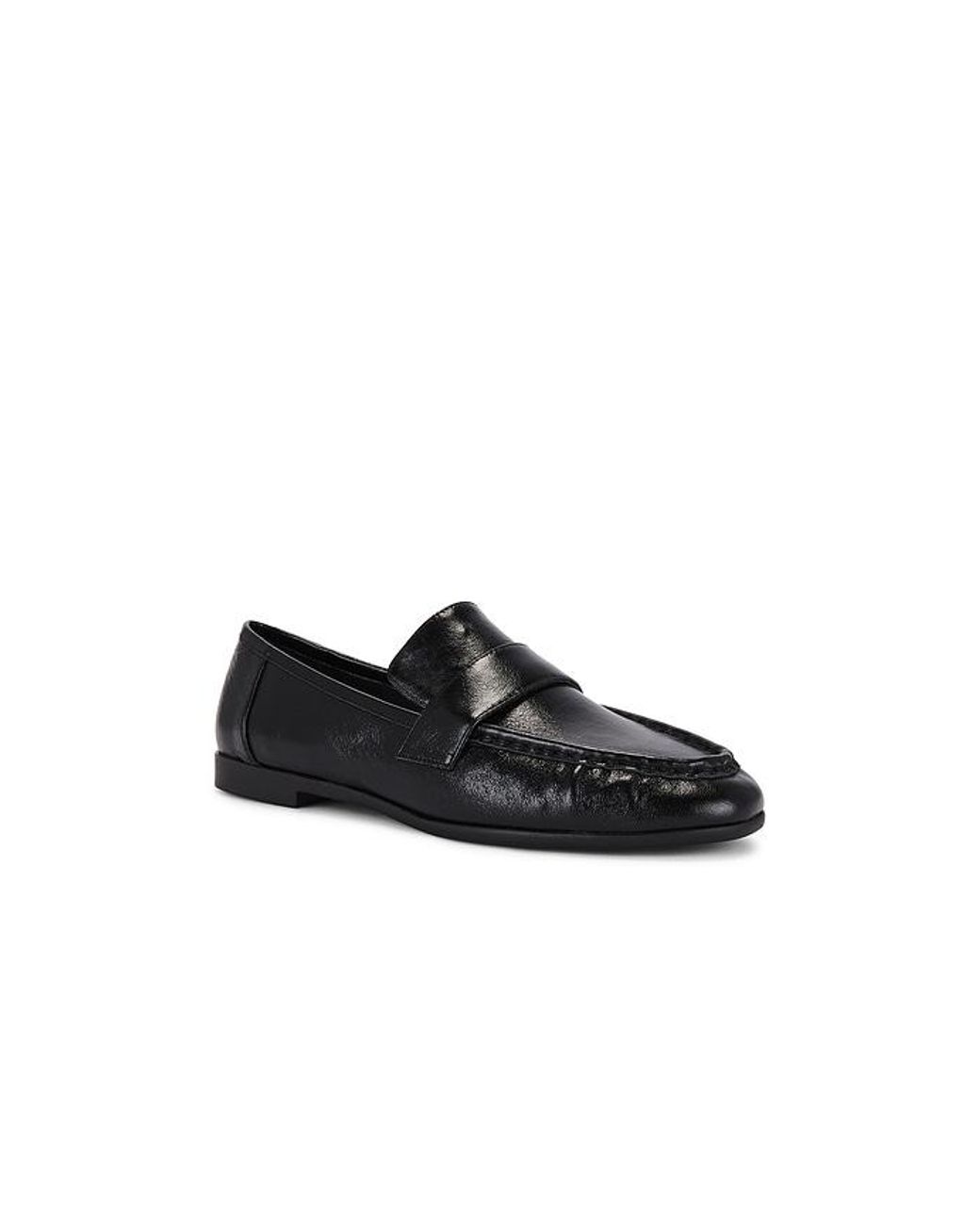 Black Suede Studio Black Arrow Loafer