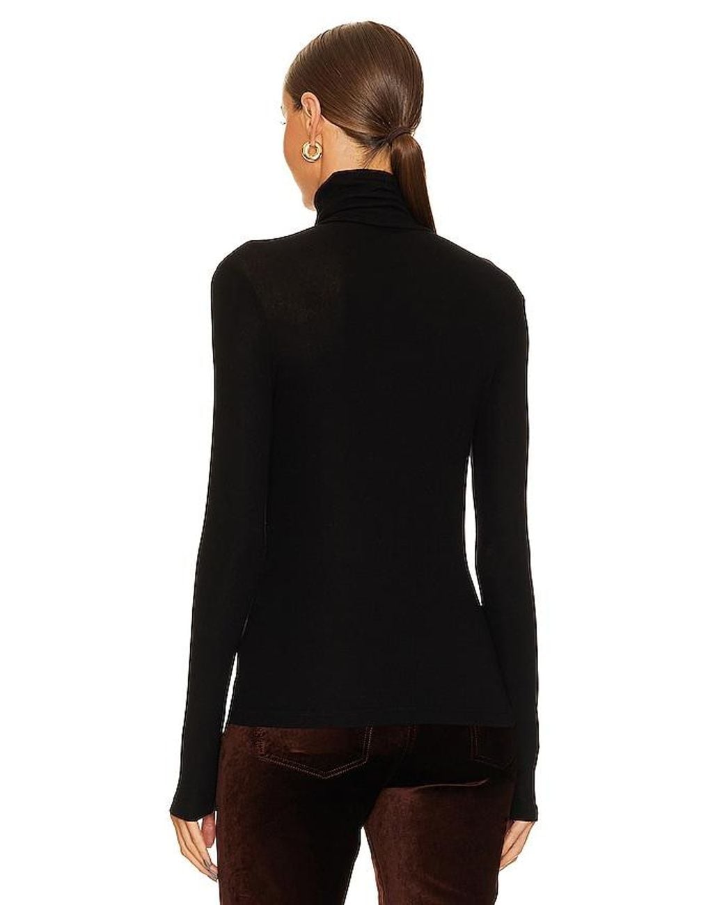 Agolde Black Pascale Turtleneck
