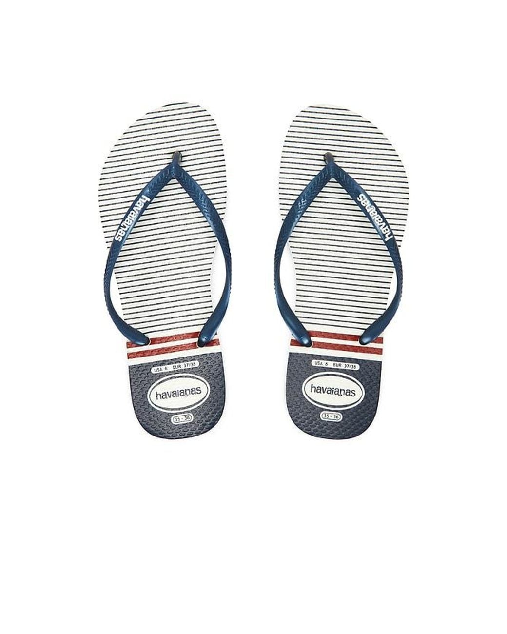 Havaianas Blue Slim Nautical Sandal