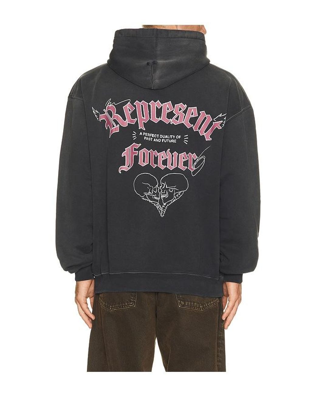 Represent Black Duality Hoodie for men