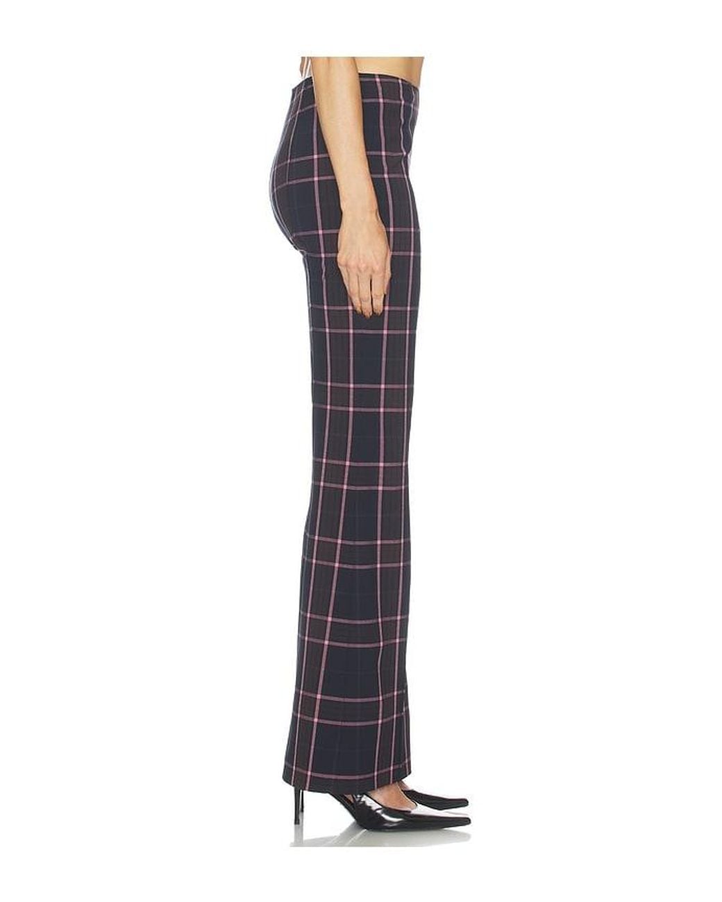 Smythe Blue Pintuck Flare Pant