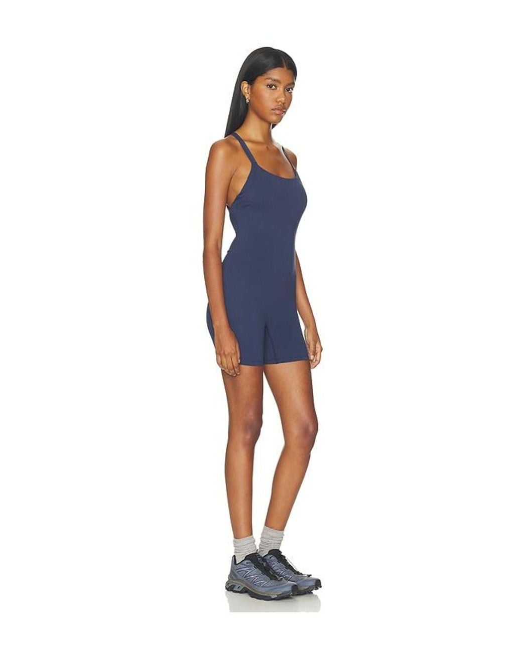 ADANOLA Blue Ultimate Low Cross Back Romper