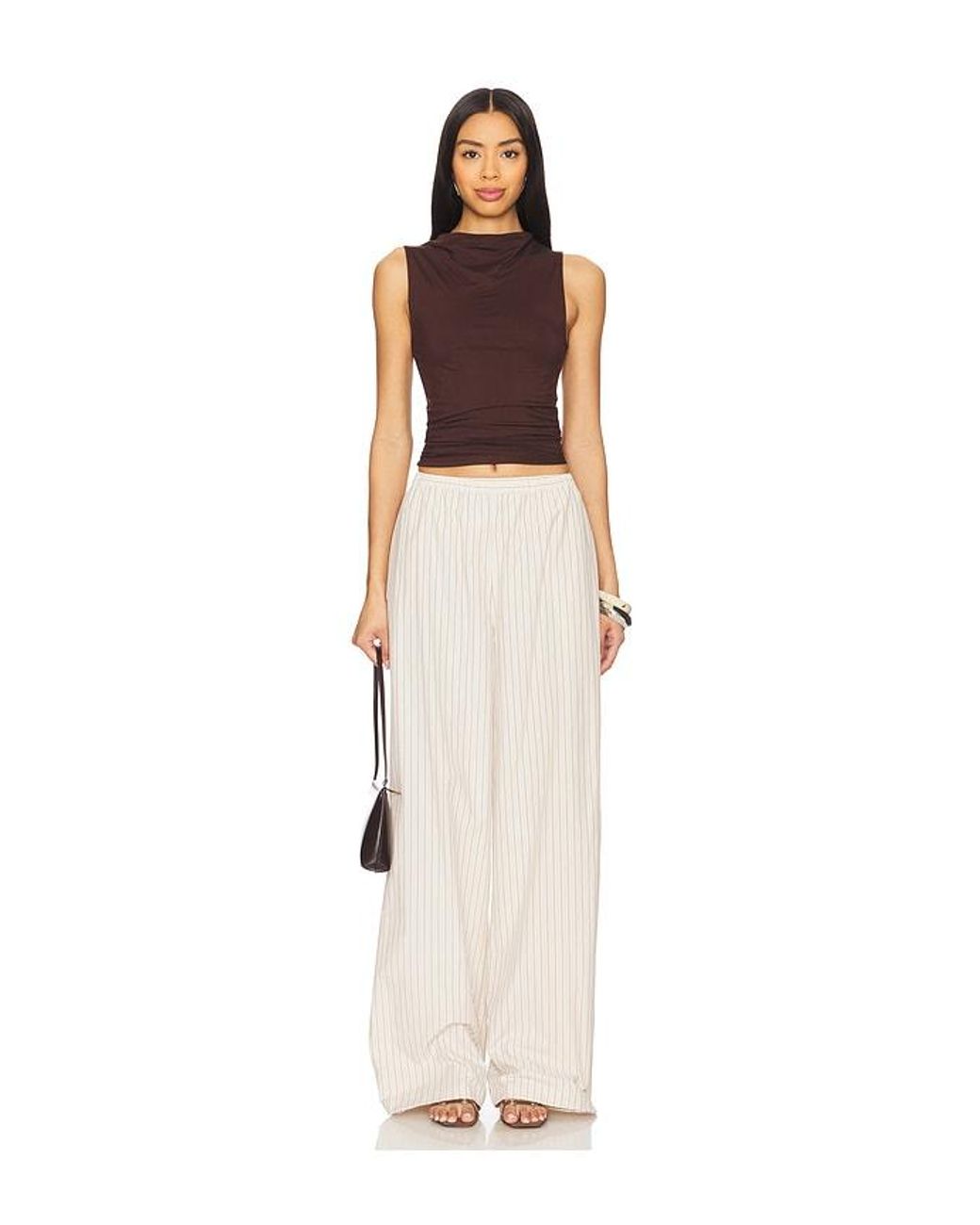 ALL THE WAYS Brown Beatrice Top