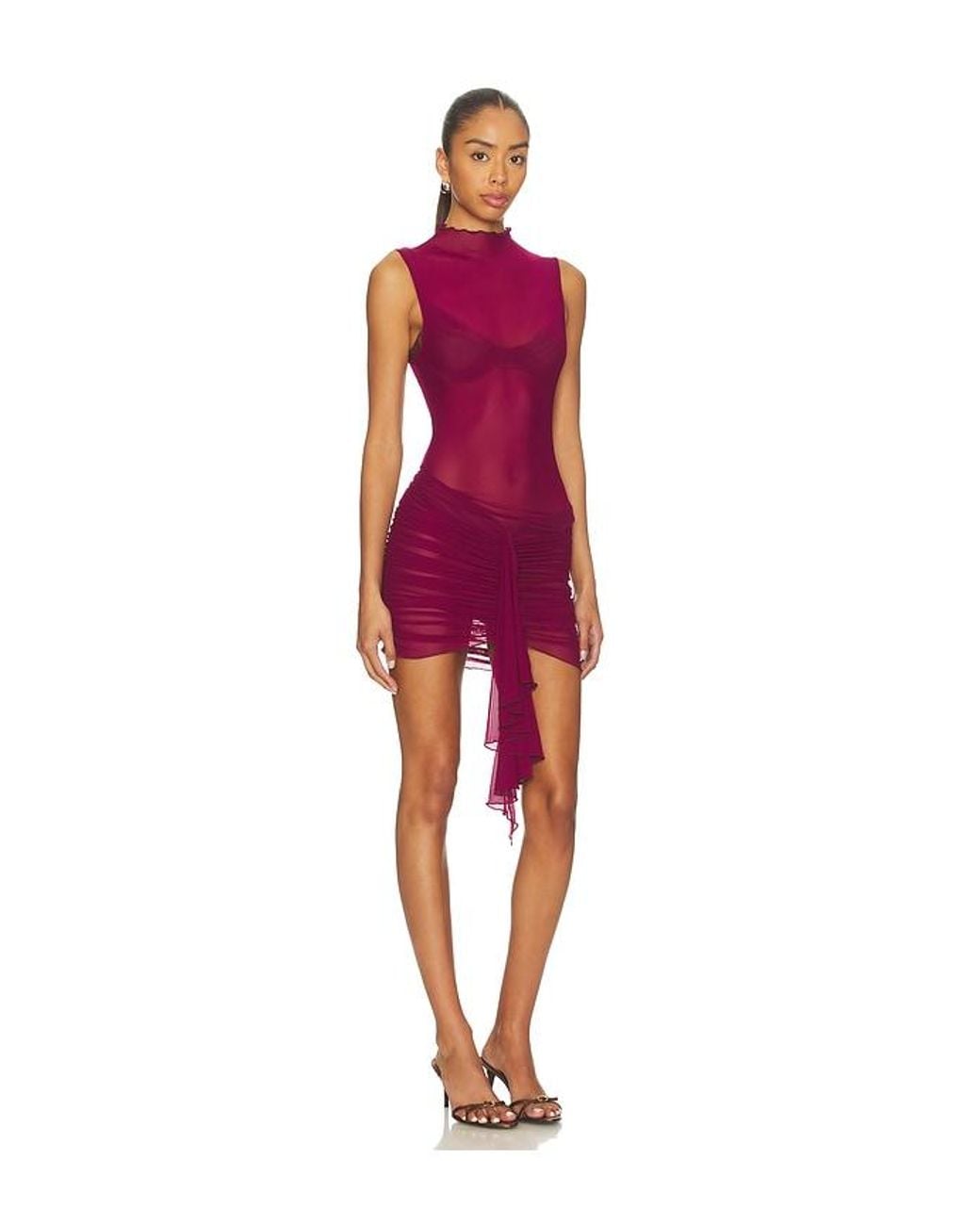 BY.DYLN Red Tessa Mini Dress