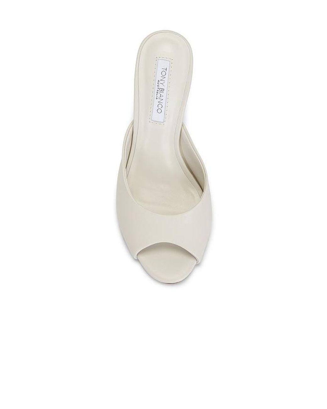 Tony Bianco White Sandra Mule