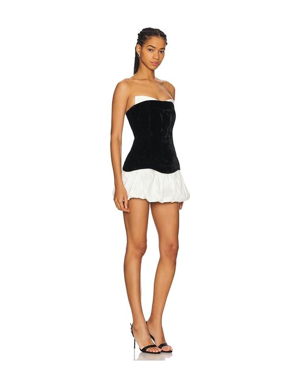 LPA Serena Mini Dress in Black | Lyst