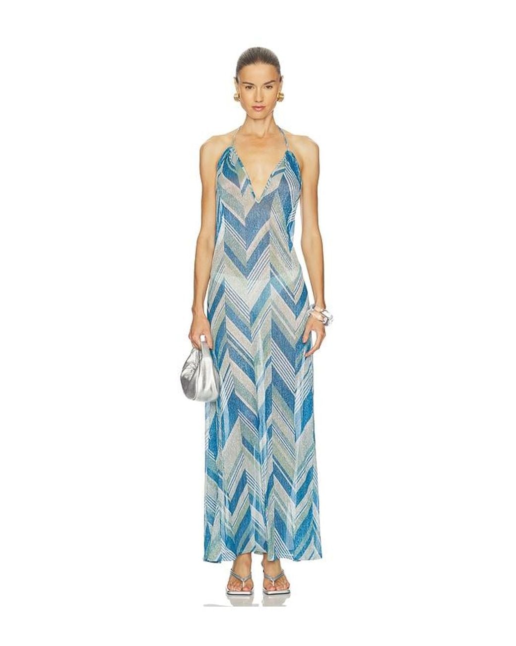 Devon Windsor Blue Isadora Maxi Dress