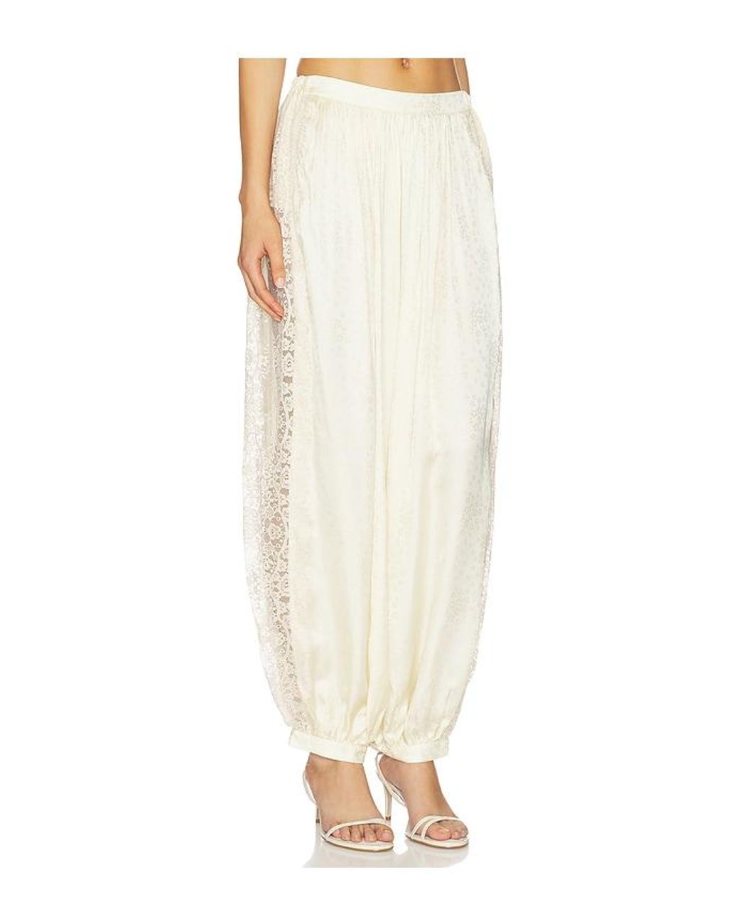 Sea White Ethel Solid Bloomer Pants