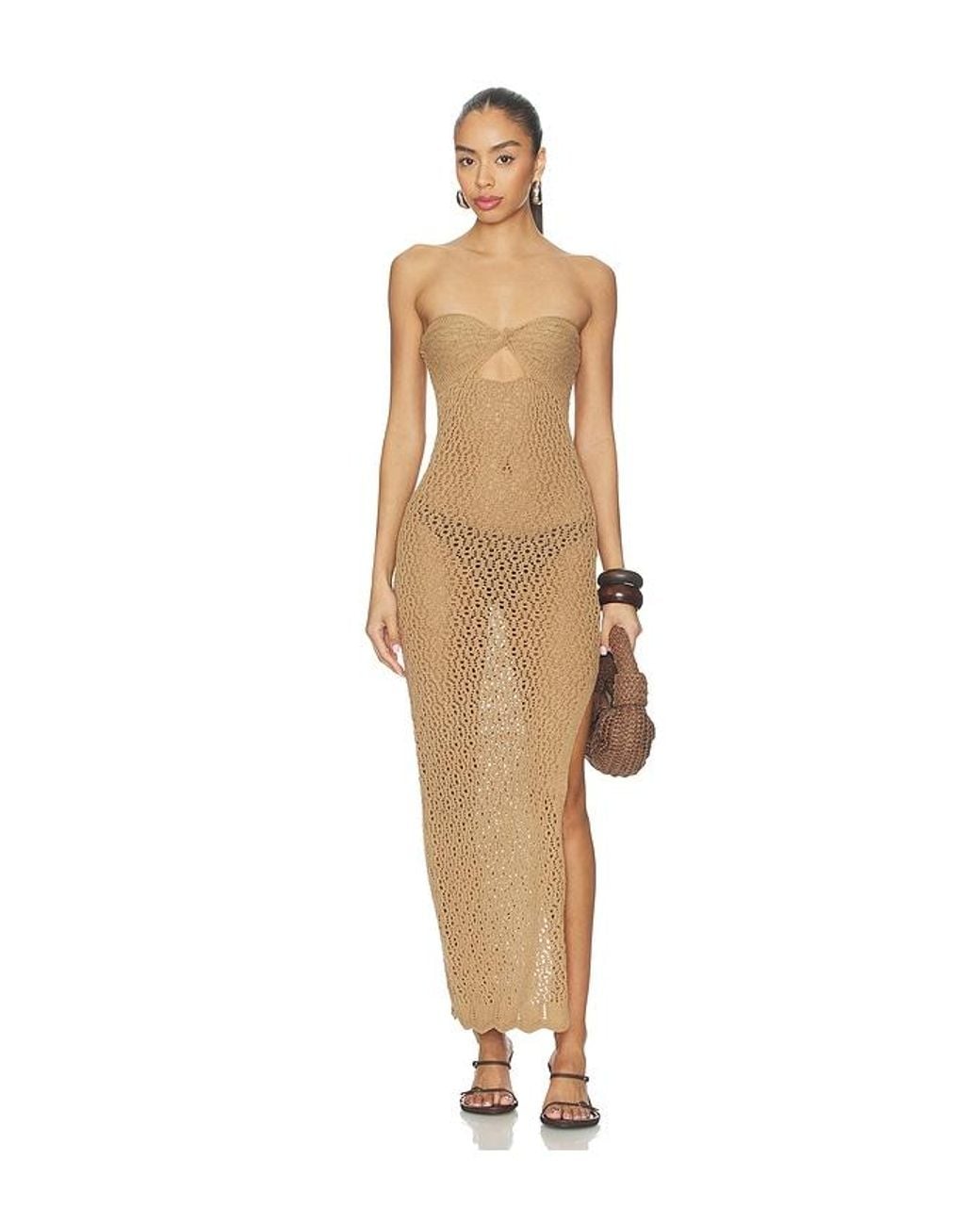 superdown Natural Marine Maxi Dress
