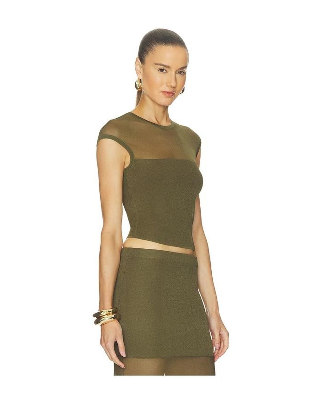 SER.O.YA Green Whitney Top