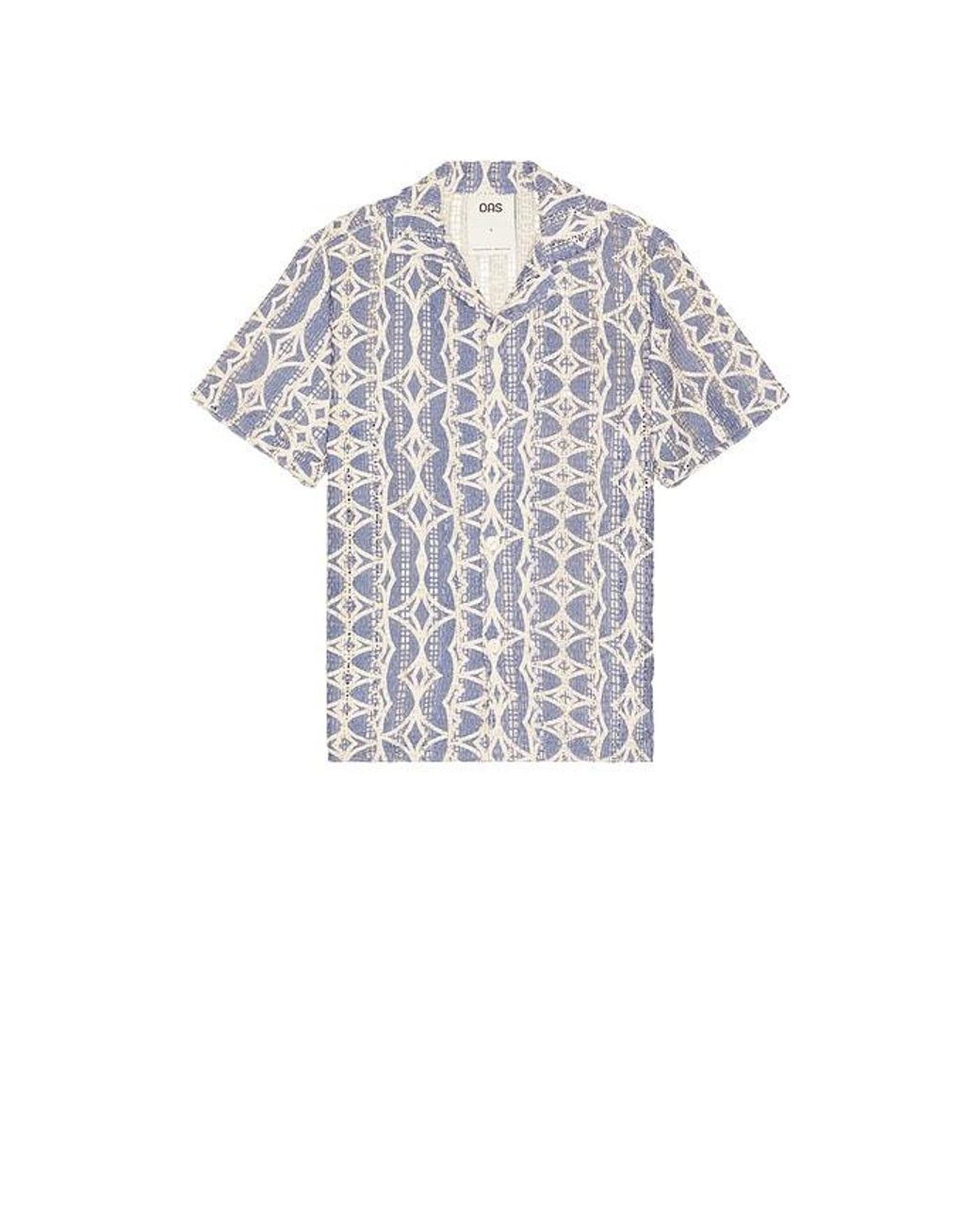 Oas White Arko Cuba Shirt for men
