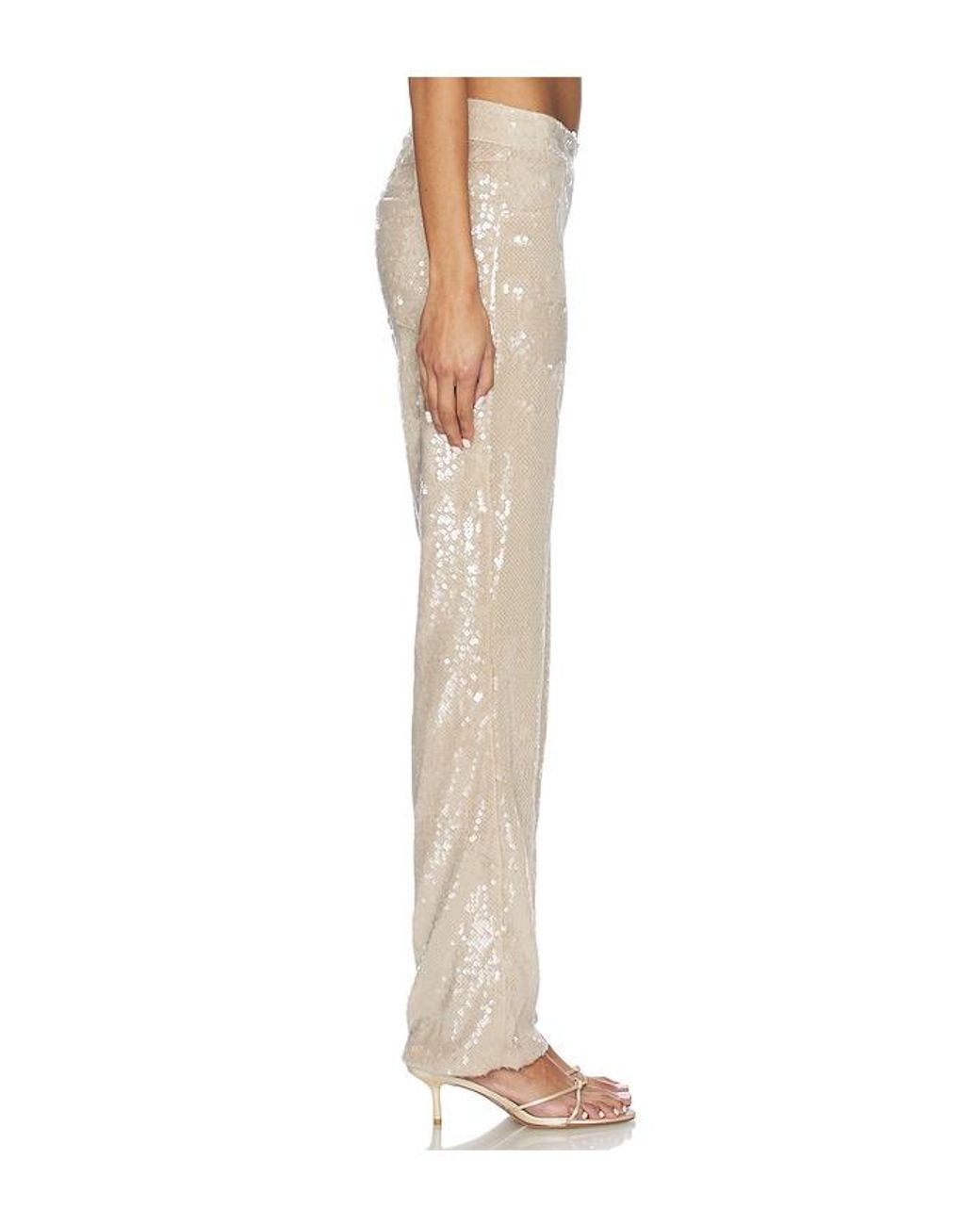 OW Collection Natural Ruby Sequin Pants