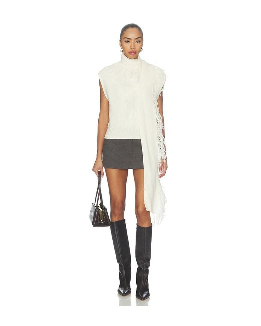 Sir White Livae Knitted Scarf Sweater