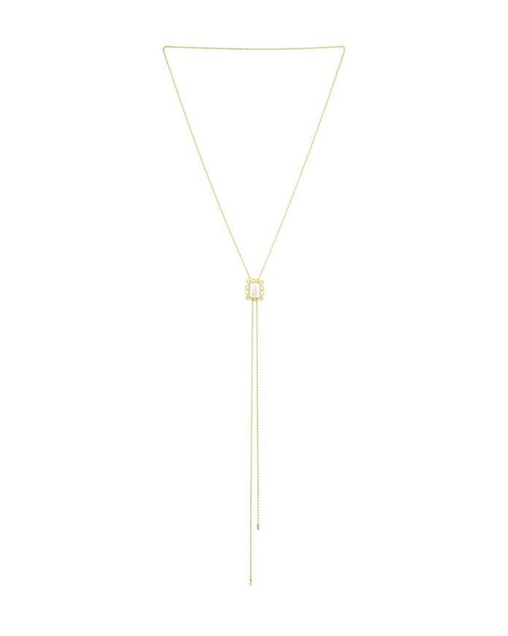 petit moments White Viva Bolo Necklace