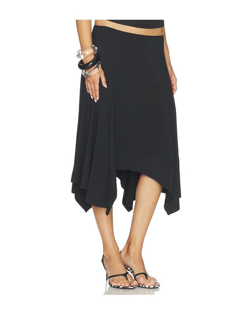 GUIZIO Black Lana Skirt