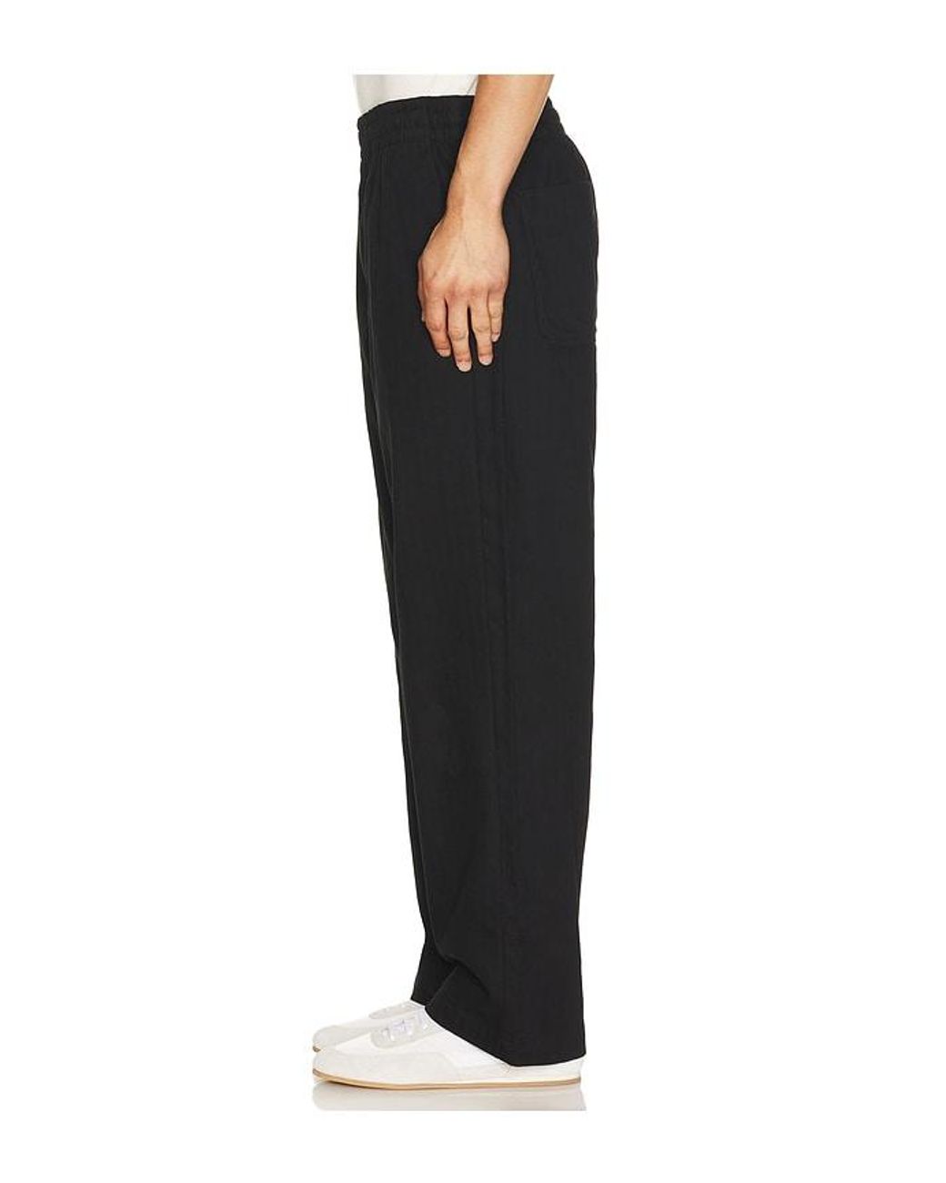 Palmes Black Lucien Herringbone Trousers for men
