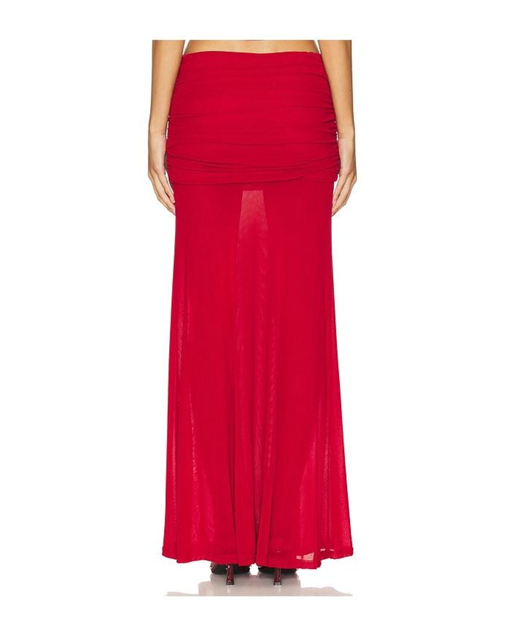 Runaway the Label Red Meila Maxi Skirt