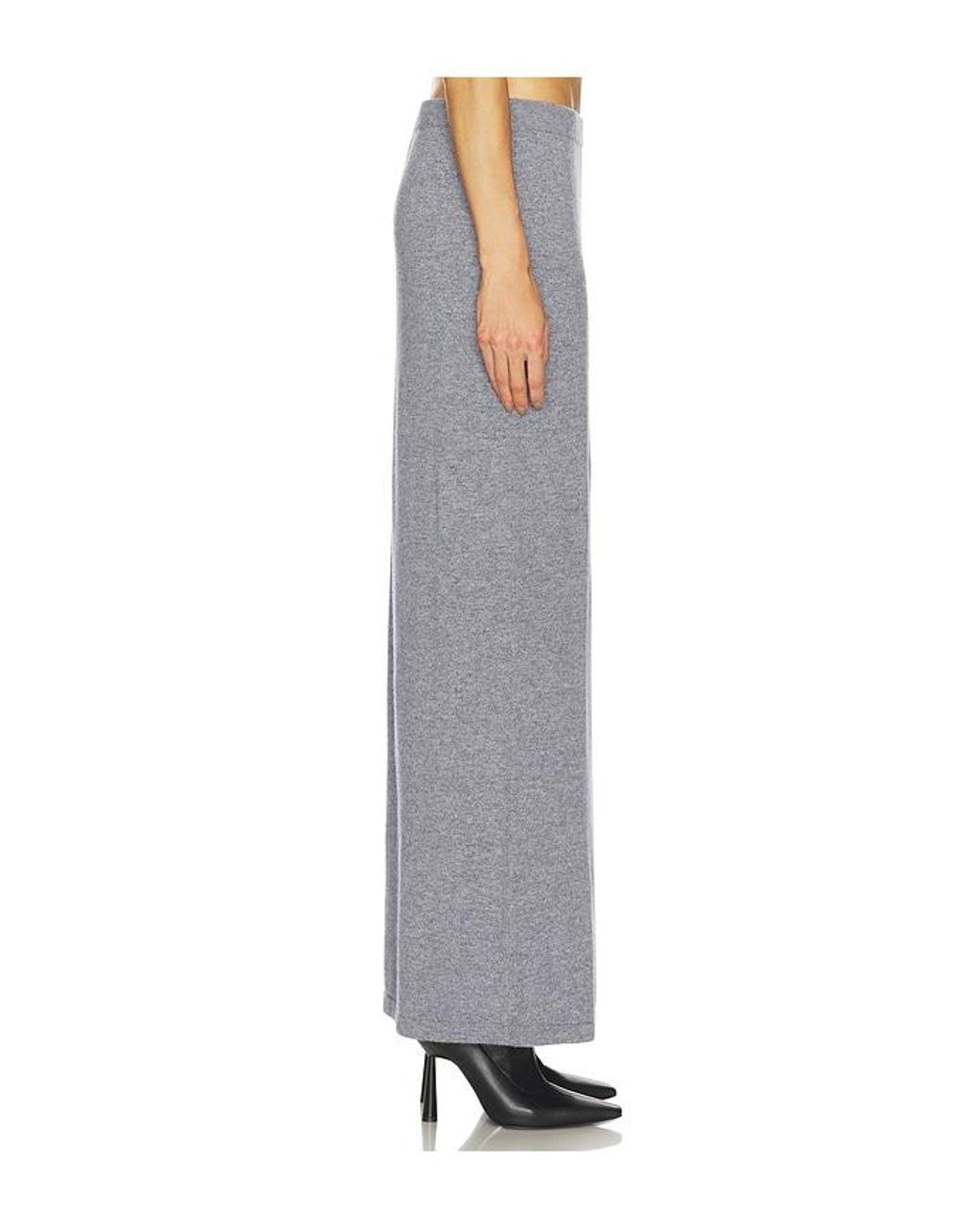 SRG Gray Mattie Knit Maxi Skirt