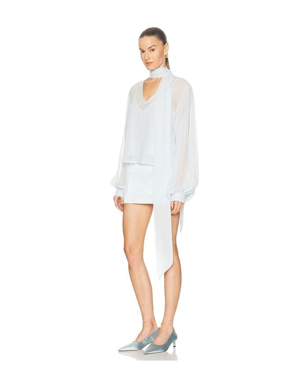 Gestuz White Zurina Blouse