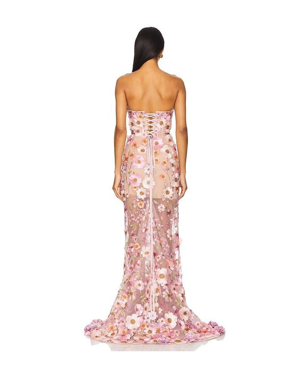 Bronx and Banco Pink Jasmine Gown