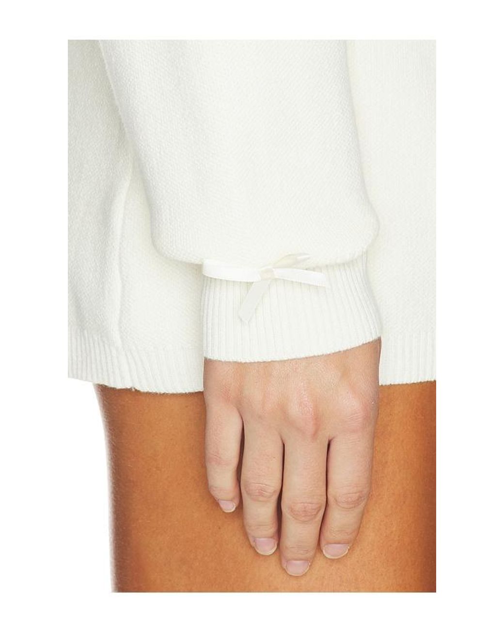 Amelie Teje White Gianna Zip Up Cardigan