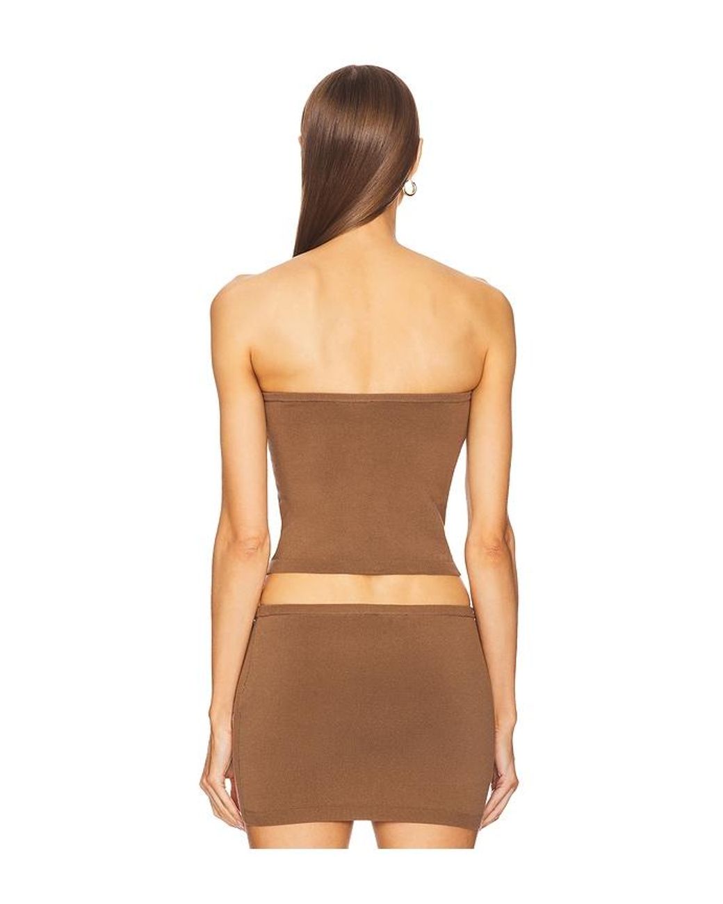 LOBA Brown Clemente Tube Top