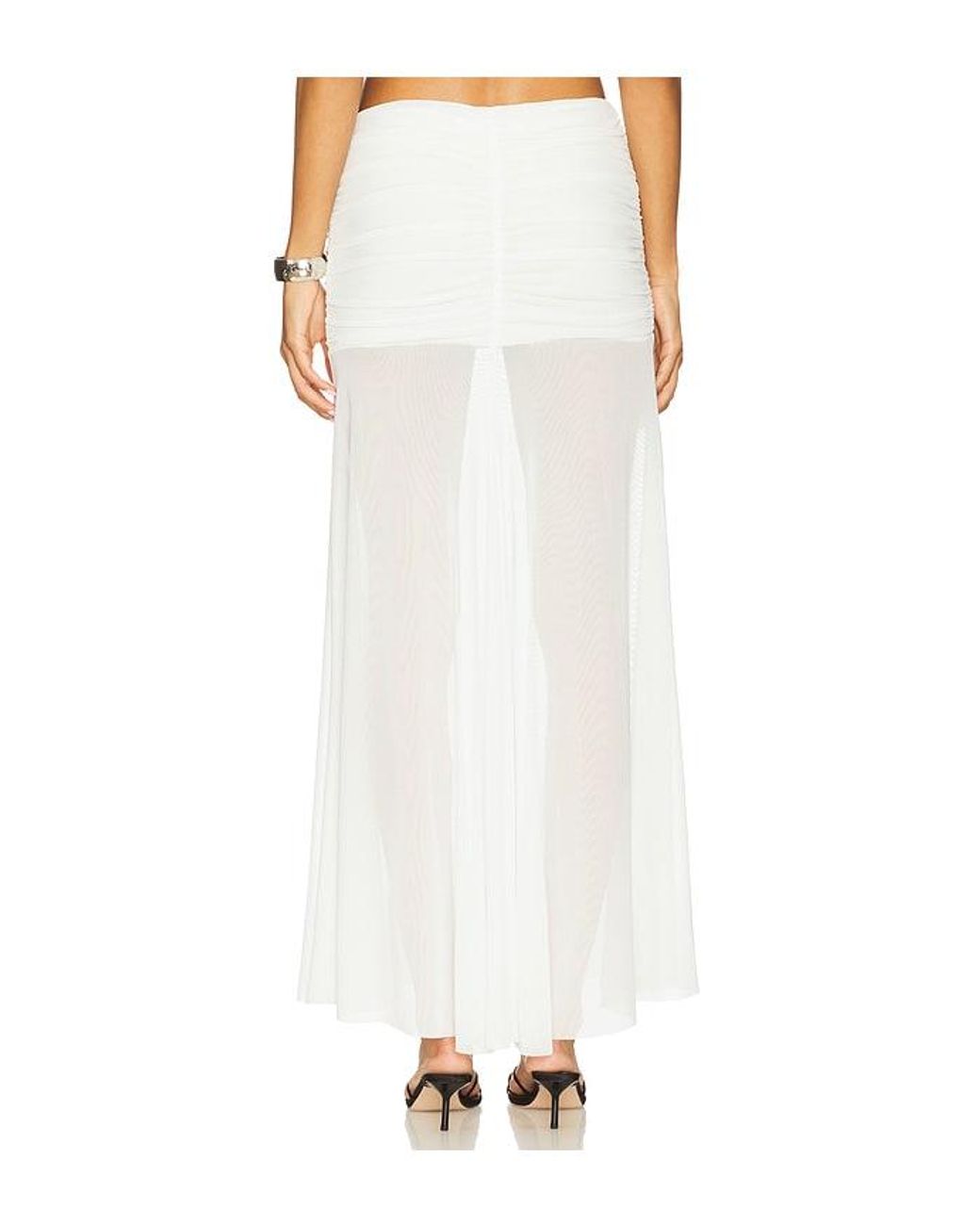 Amanda Uprichard White X Revolve Leo Skirt