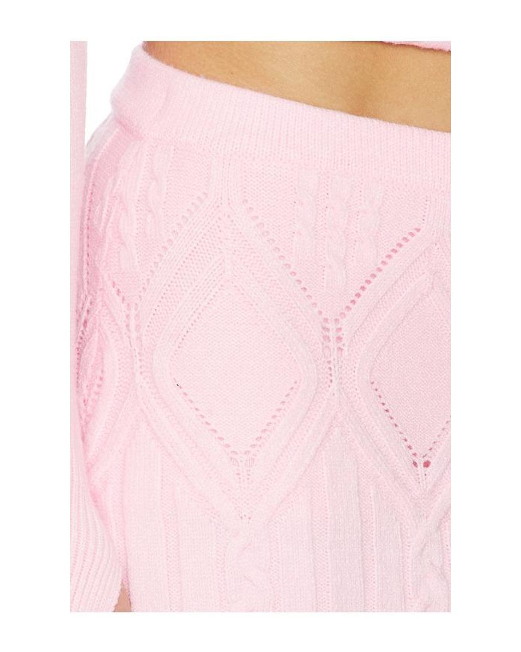 Frankie's Bikinis Pink Cali Cloud Knit Skort