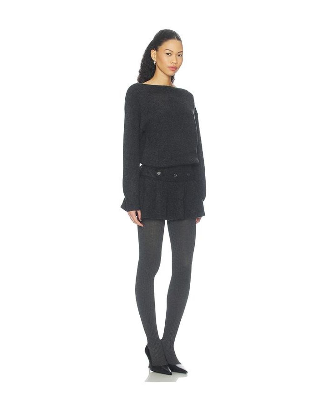 PULL PÉPLUM CORINTH en Grey Source Unknown en coloris Black