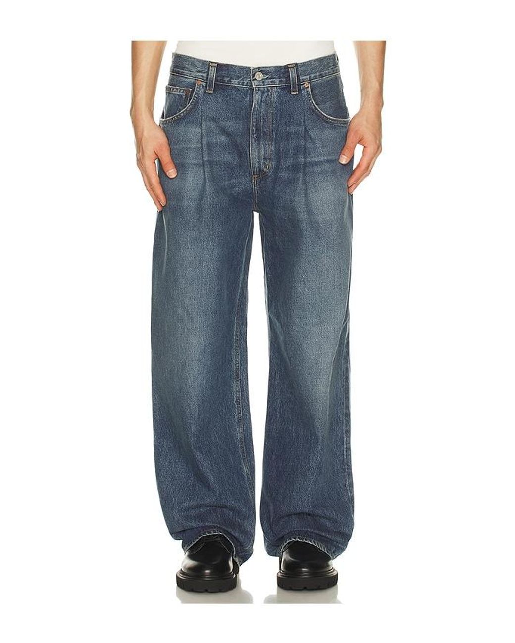 Agolde Blue Benton Pleat Jean for men