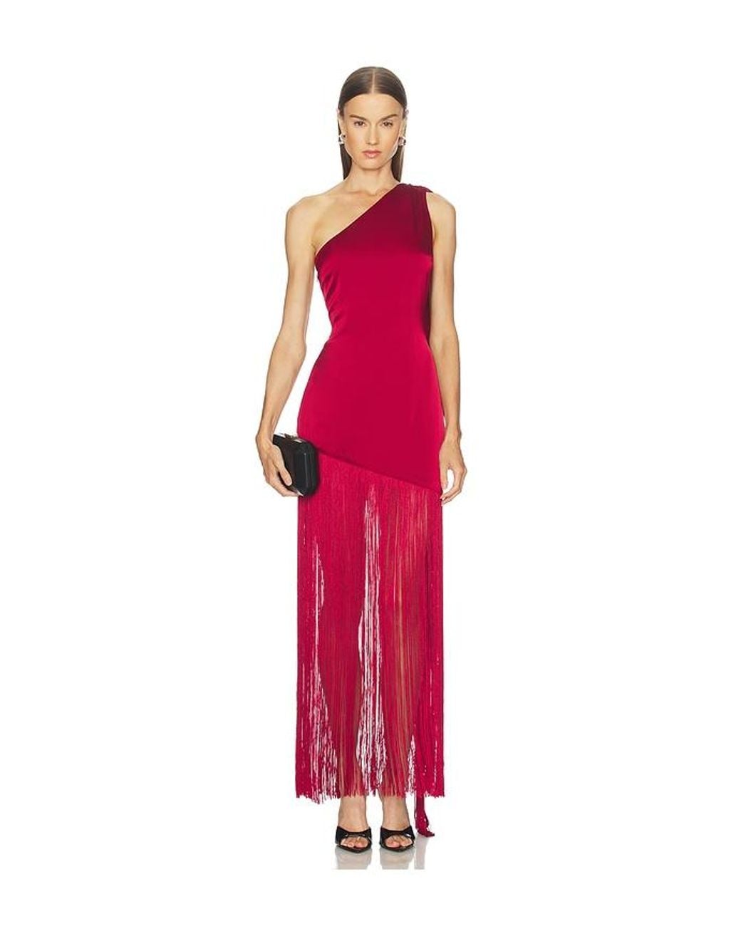 Michael Costello Red X Revolve Cassis Dress