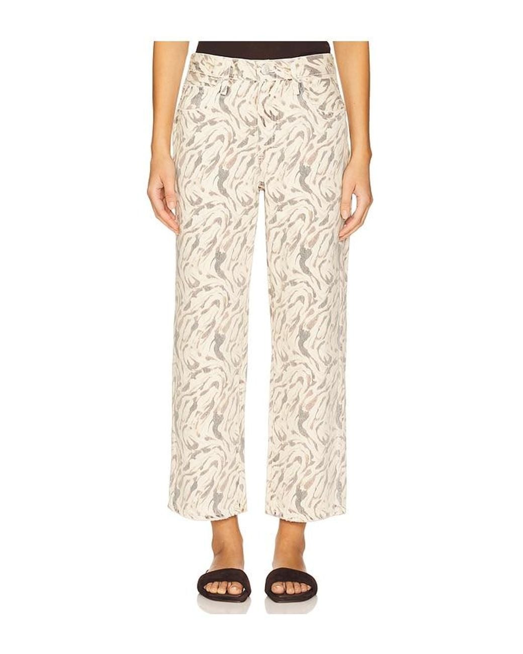 Amo Denim White Billie Wide Leg Jeans