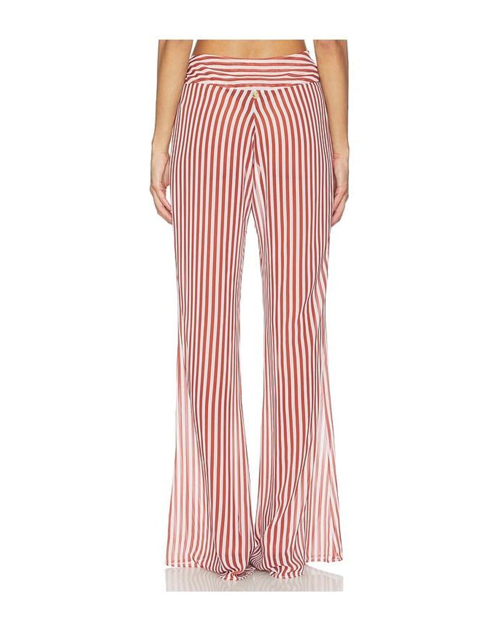 Bananhot Red Bowie Wide Leg Pants