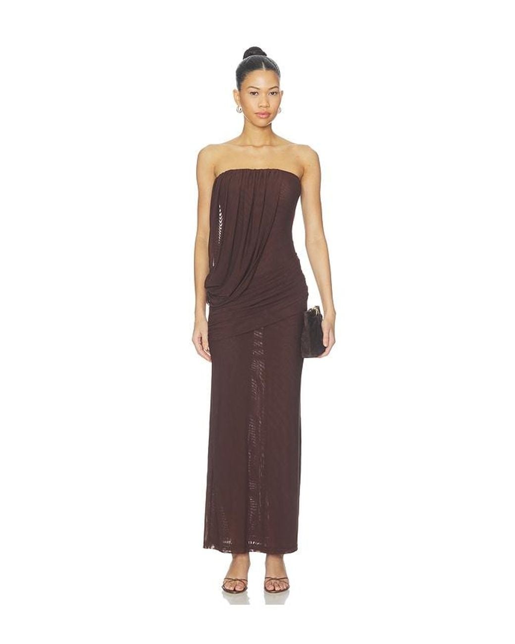 Vestido Mavro En Color Marrón Talla (También En M, S, Xl, Xs, Xxs) superdown de color Brown
