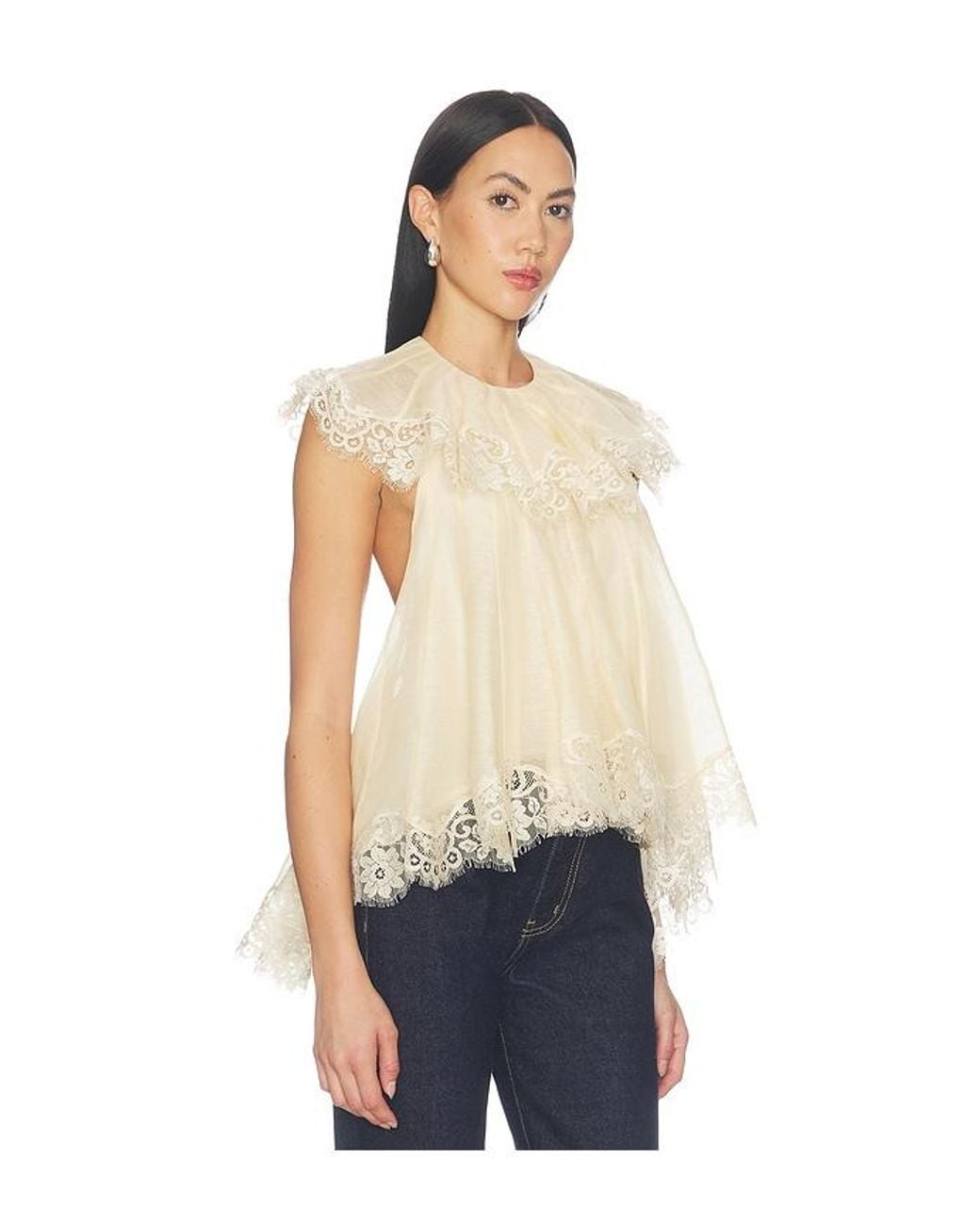 Zimmermann White Ascent Flutter Top