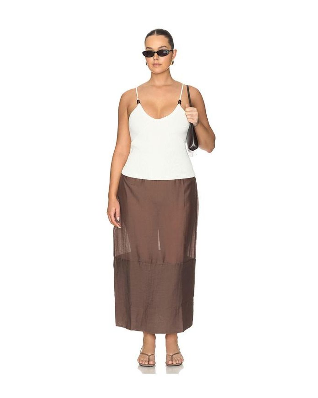 L'academie White 'Academie Kennji Beaded Knit Tank