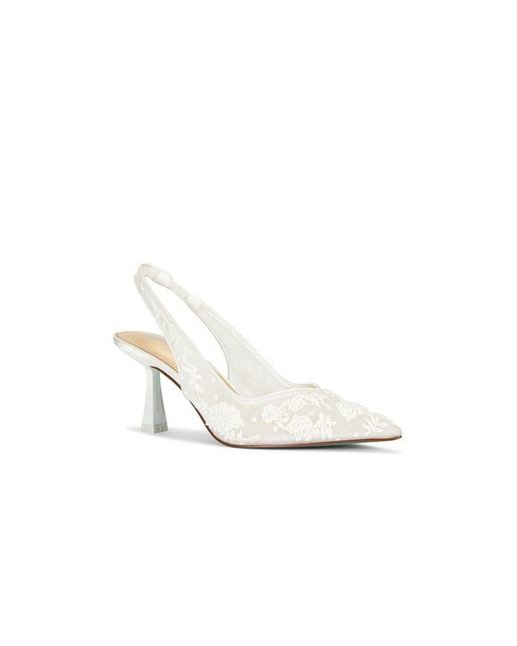Steve Madden White X Betsey Johnson Nikki Slingback Pump