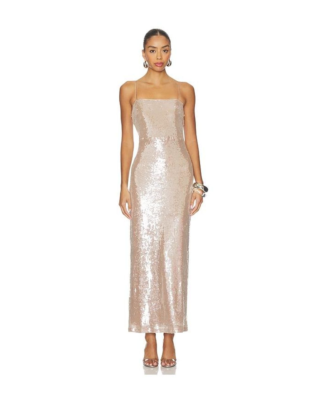 chinese dress ladies Scallop Bandeau Sequin Mesh Maxi Dress - Black Gold