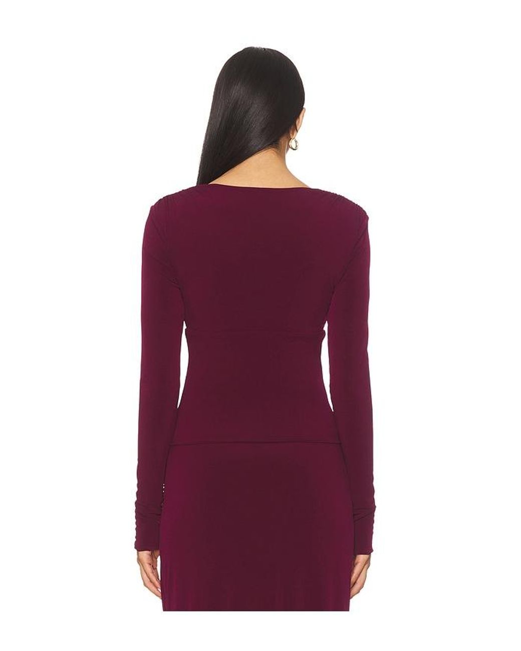 Lovers + Friends Purple Leighton Top