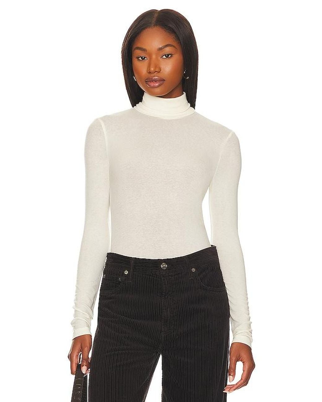 Agolde White Pascale Turtleneck