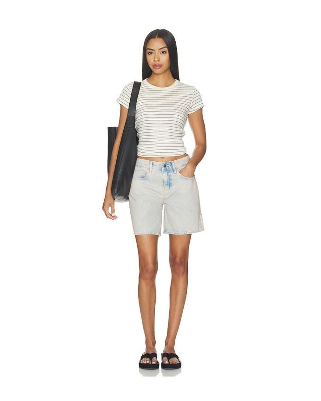 AG Jeans Blue Ex-Boyfriend Short