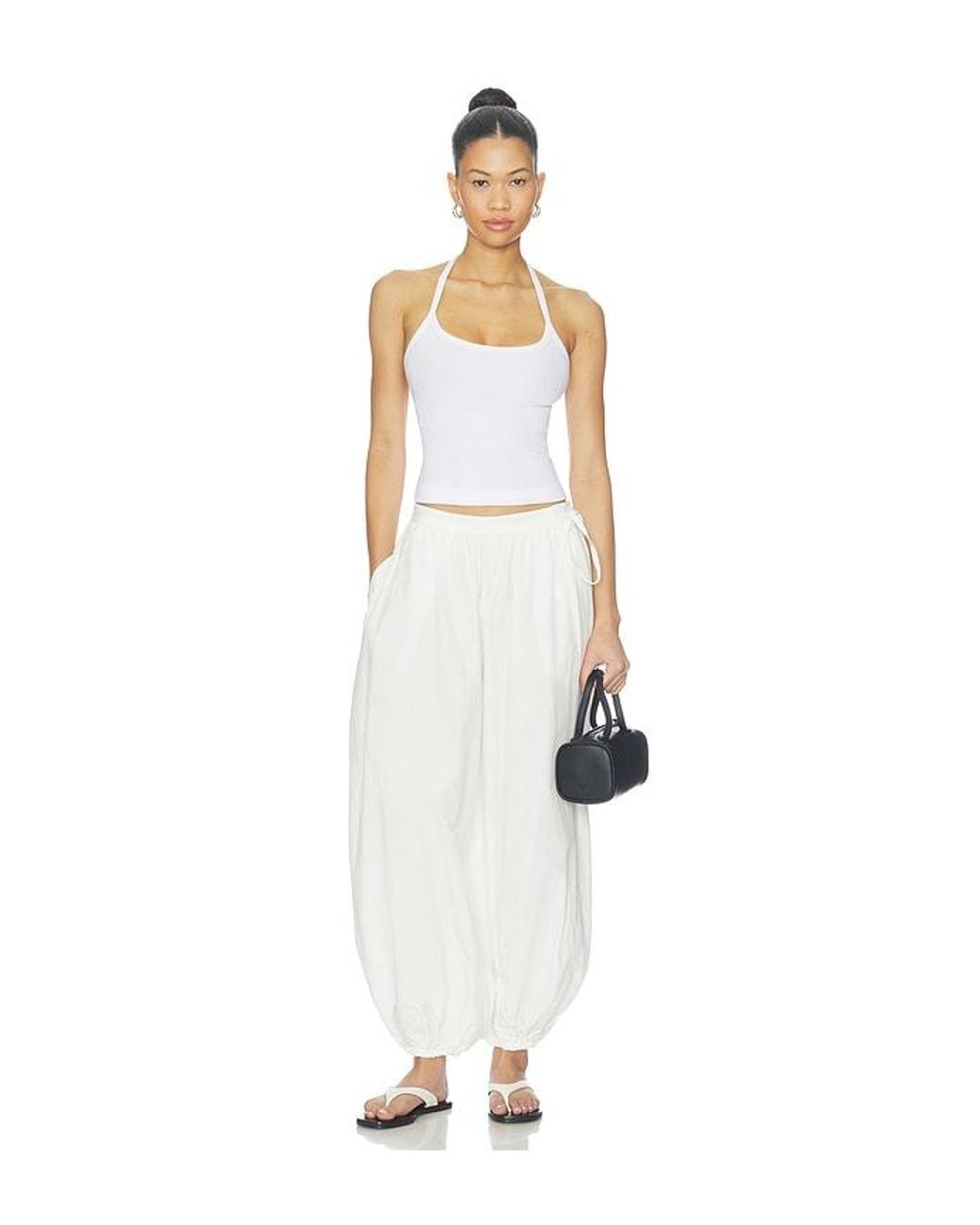 Polo Ralph Lauren White Cotton Standard Pants